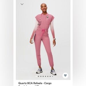 FIGS Scrub Jumpsuit XS - Limited Edition Breast Cancer Quartz Pink